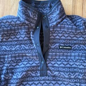 Columbia fleece printed half snap pullover
